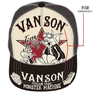 予約 送料無料 ｖａｎｓｏｎ ｔｏｍ ｊｅｒｒｙ トムとジェリーツイルメッシュキャップ