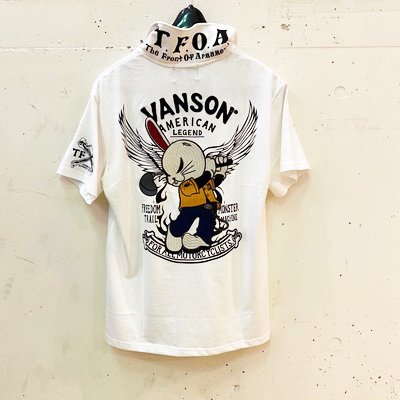 クローズＷＯＲＳＴ×ＶＡＮＳＯＮ　デスラビットゴルファー天竺半袖ポロシャツ