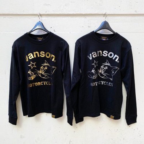 【ＳＡＬＥ！５０％ＯＦＦ】ＶＡＮＳＯＮ×ＴＯＭ&ＪＥＲＲＹ　トムとジェリー　エンボスプリント天竺ロンＴ