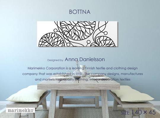 Bottna Wht ボットナmarimekko マリメッコ人気デザイン蓮の葉ファブリックパネルファブリックボード ファブリックパネルとファブリック ボードのマリメッコなどの専門店 Racora Com