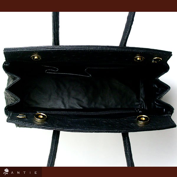 上質本革プレミアムハンドバッグ（ブラック中）/革＆カテナ（錠前）オーダーも可能 - オーダーハンドメード革バッグ・ブレスレット・革小物販売