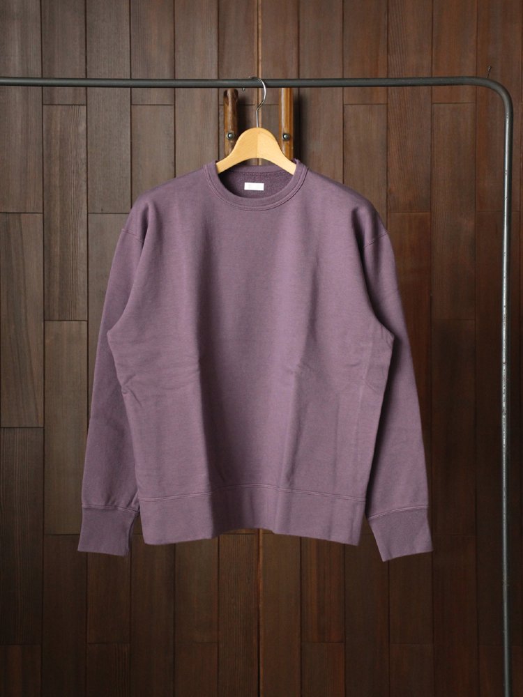 Phlannel｜Suvin Cotton Sweat Shirt #Lavender Purple