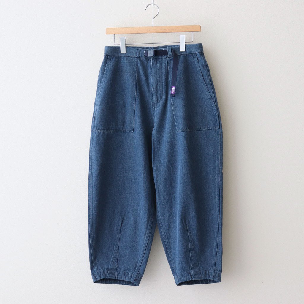 THE NORTH FACE PURPLE LABEL｜DENIM FIELD WIDE CROPPED PANTS #INDIGO [NT5104N]