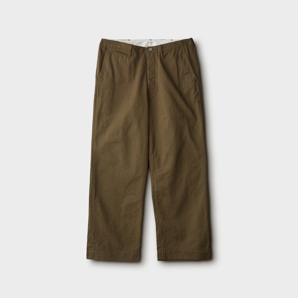PHIGVEL MAKERS & Co.｜OFFICER TROUSERS WIDE #V.OLIVE [PM-401W]
