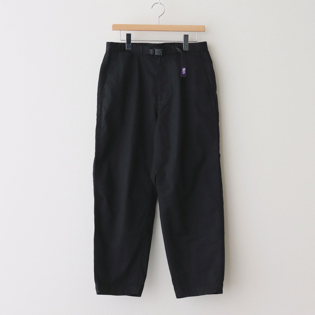 THE NORTH FACE PURPLE LABEL｜STRETCH TWILL WIDE TAPERED PANTS #BLACK [NT5052N]