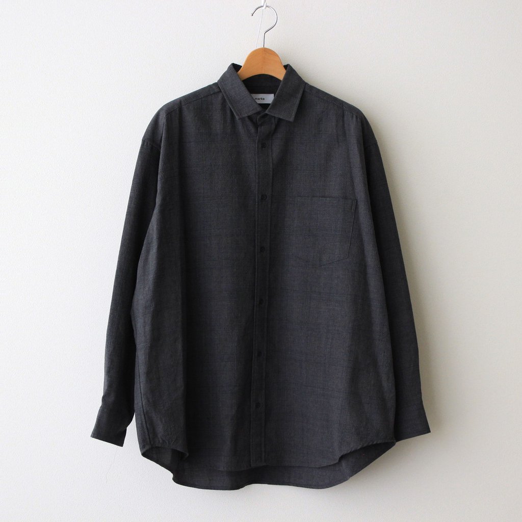 marka｜WIDE FIT SHIRT #GRAY CHECK [M21C-09SH01C]