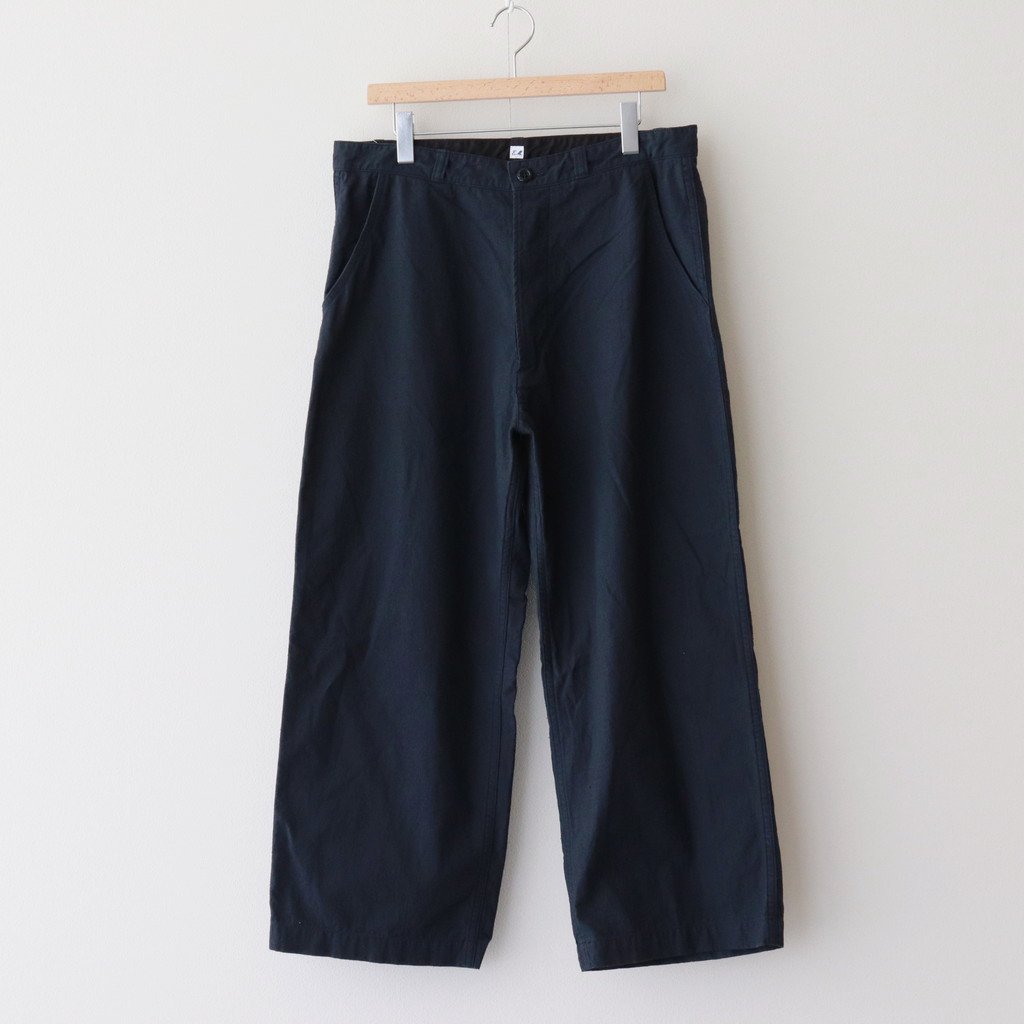 Ets.MATERIAUX｜FRENCH WORK WIDE PANTS #NAVY [22030300260310]