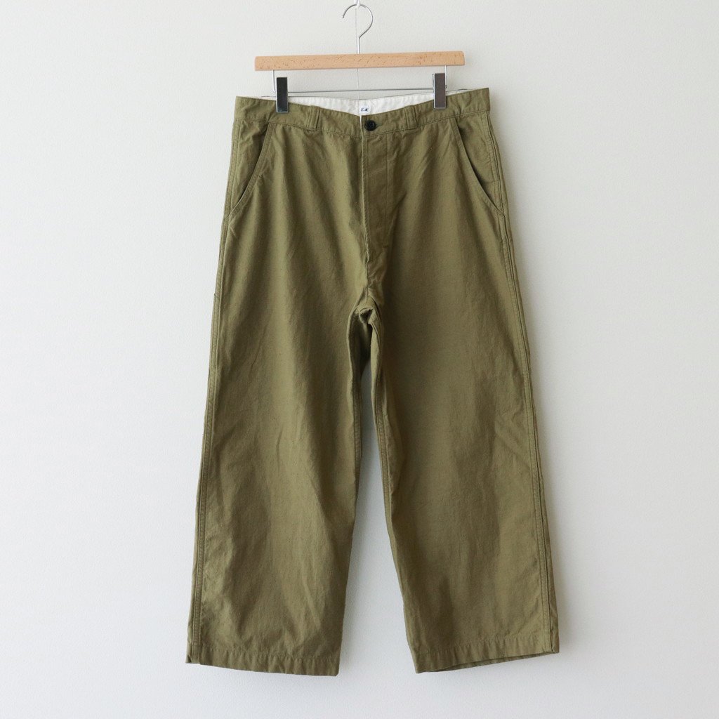 Ets.MATERIAUX｜FRENCH WORK WIDE PANTS #KHAKI [22030300260310]