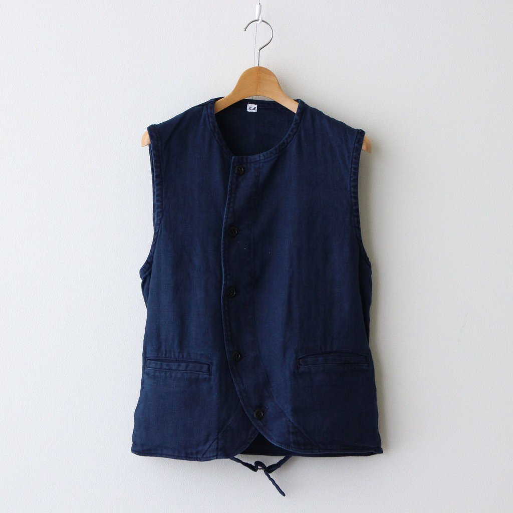 Ets.MATERIAUX｜FRENCH WORK VEST #BLUE [22011300260110] – Diffusion