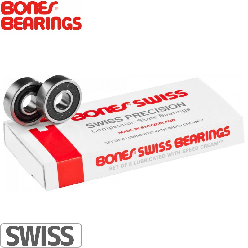 BONES SWISS Bearing ボーンズ スケートボード スイス ベアリング ABEC7相当