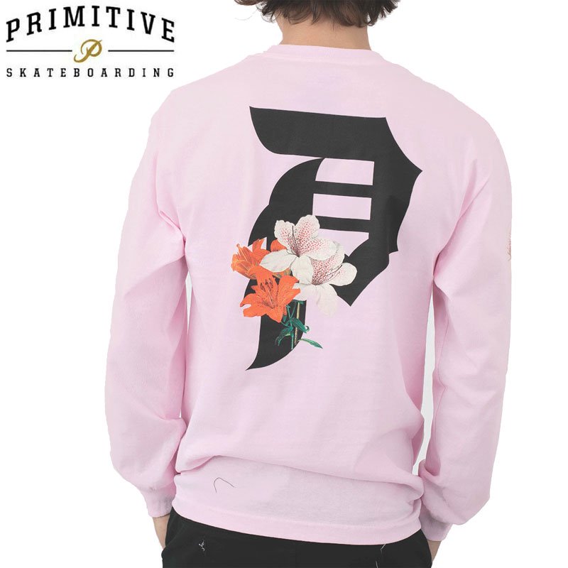 Primitive プリミティブ スケボー ロング Tシャツ Dirty P Lily L S