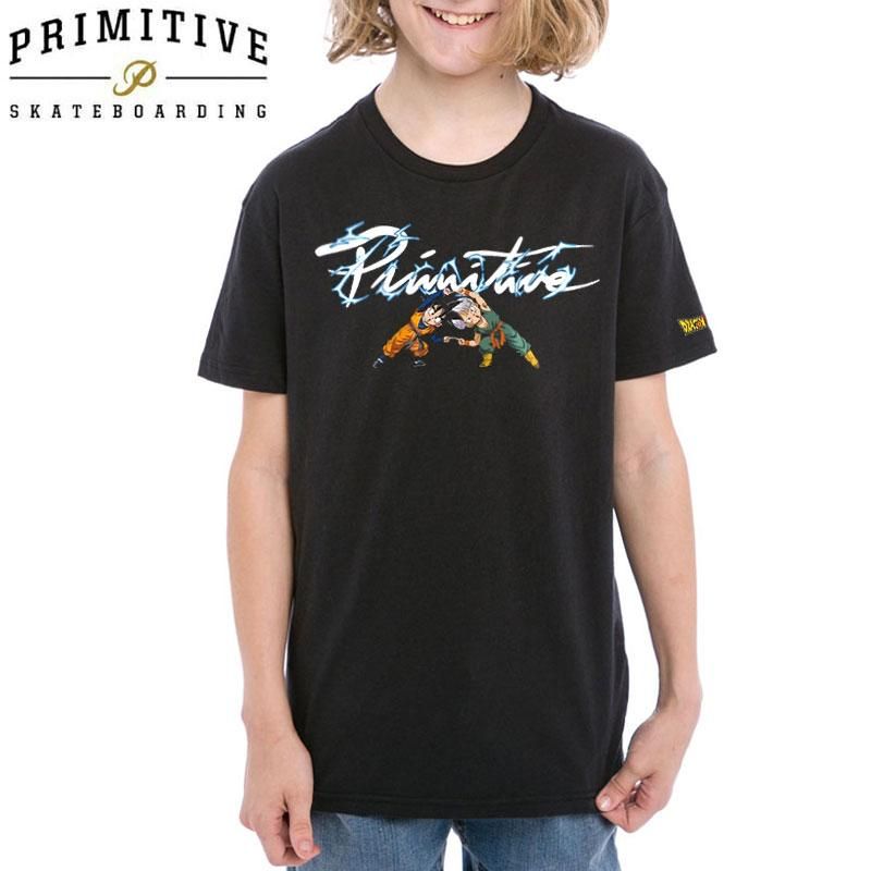 Primitive プリミティブ キッズ Tシャツ Nuevo Power Ym Tee ドラゴンボールコラボ No12