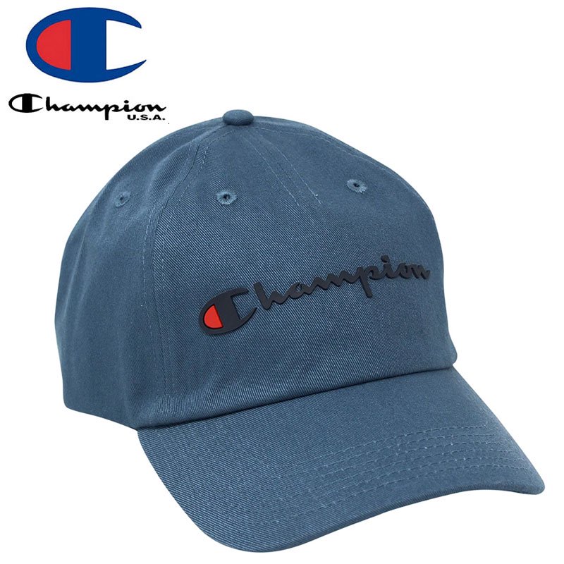CHAMPION チャンピオン ベースボールキャップ AMERITAGE DAD CAP ミディアムブルー NO5