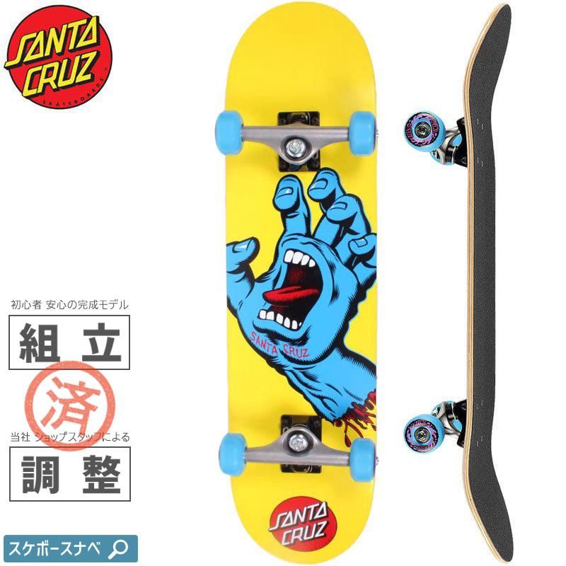 サンタクルーズ SANTA CRUZ スケートボード コンプリート SCREAMING HAND MINI COMPLETE 95A 7.75インチ  スクリーミングハンド NO83