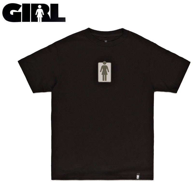 ガール Girlskateboard スケボー Tシャツ Unboxed Tee ブラック No312