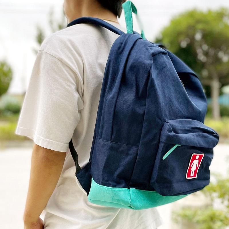 可愛いクリスマスツリーやギフトが！ Navy Backpack Simple カバン