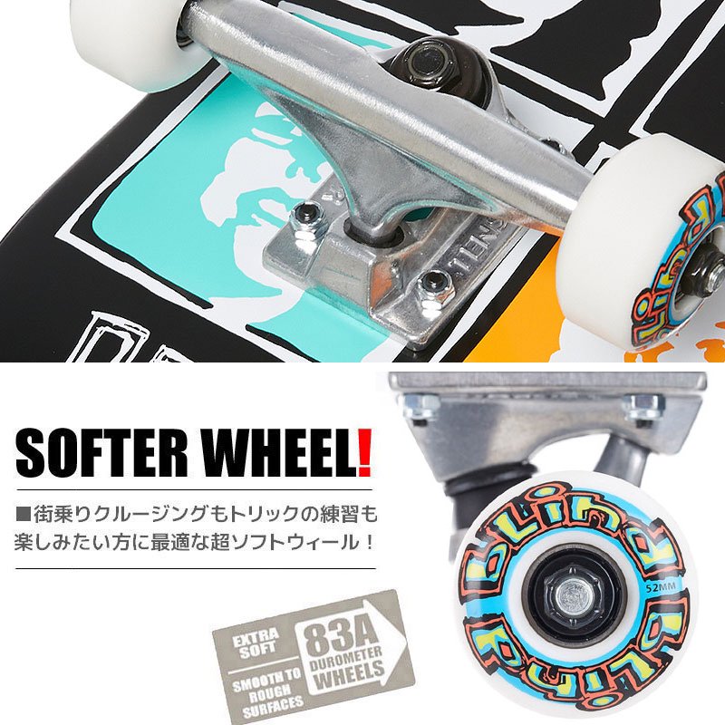88%OFF!】 ブラインド BLIND スケートボード コンプリート BUST OUT REAPER FP SOFT WHEEL COMPLETE  83A 7.625インチ NO148 materialworldblog.com