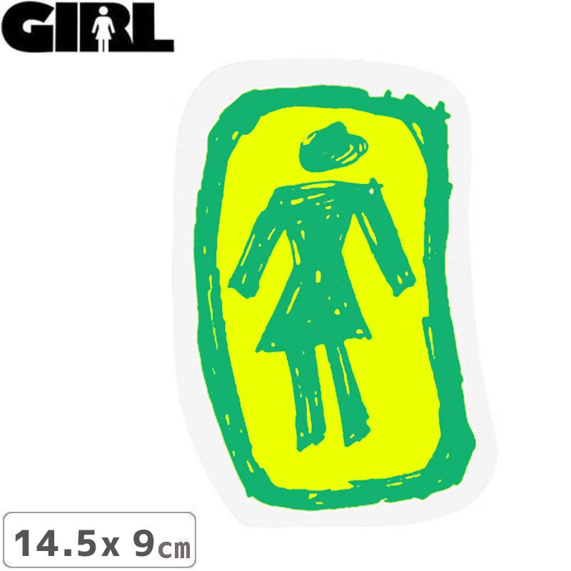 girl skateboards ステッカー ガール スケート スケボー