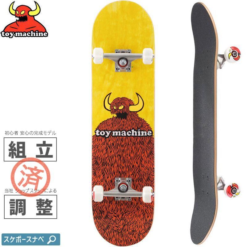 トイマシーン TOY MACHINE スケボー コンプリート FURRY MONSTER COMPLETE イエロー 8.0インチ 8.25インチ  NO65