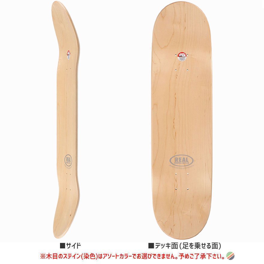 リアル REAL スケートボード デッキ DOVES RENEWAL DECK 8.5インチ NO217