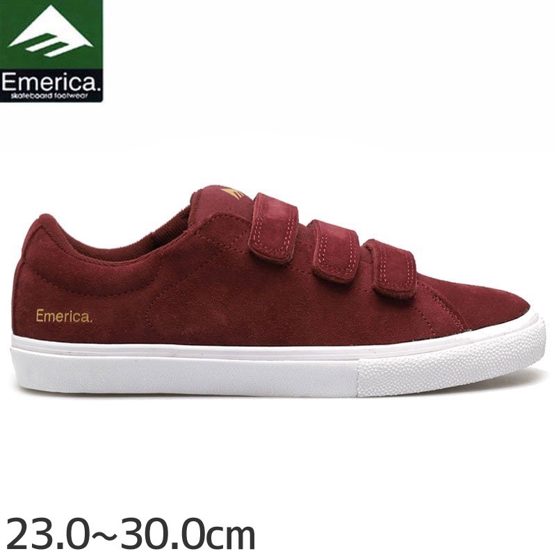 エメリカ EMERICA スケート シューズ OMEN LO VCO BURGUNDY SHOES