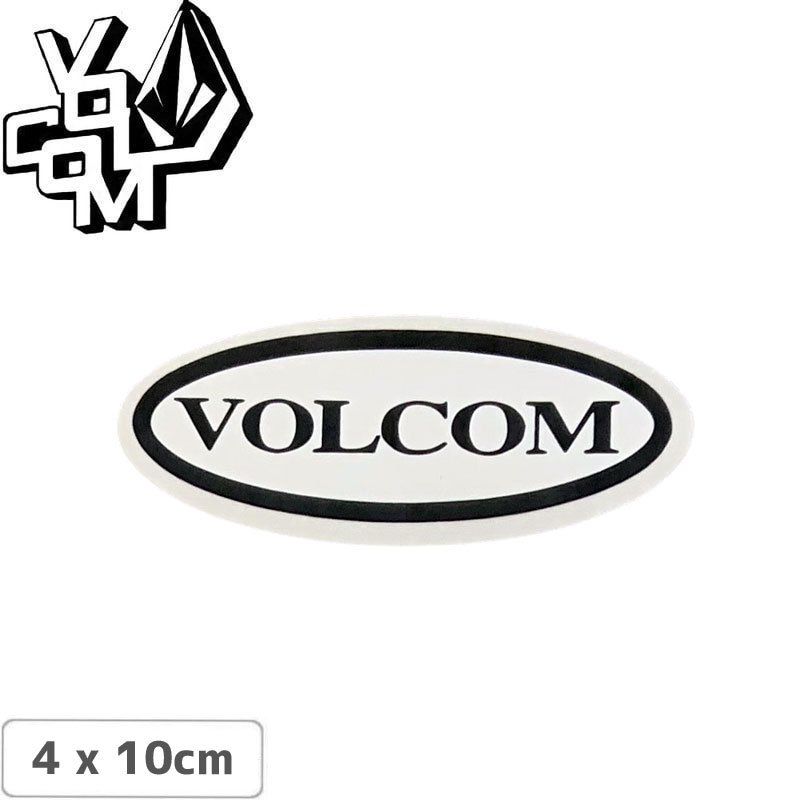 ボルコム VOLCOM ステッカー #399 STICKER フォントロゴ ホワイト x 10cm NO468