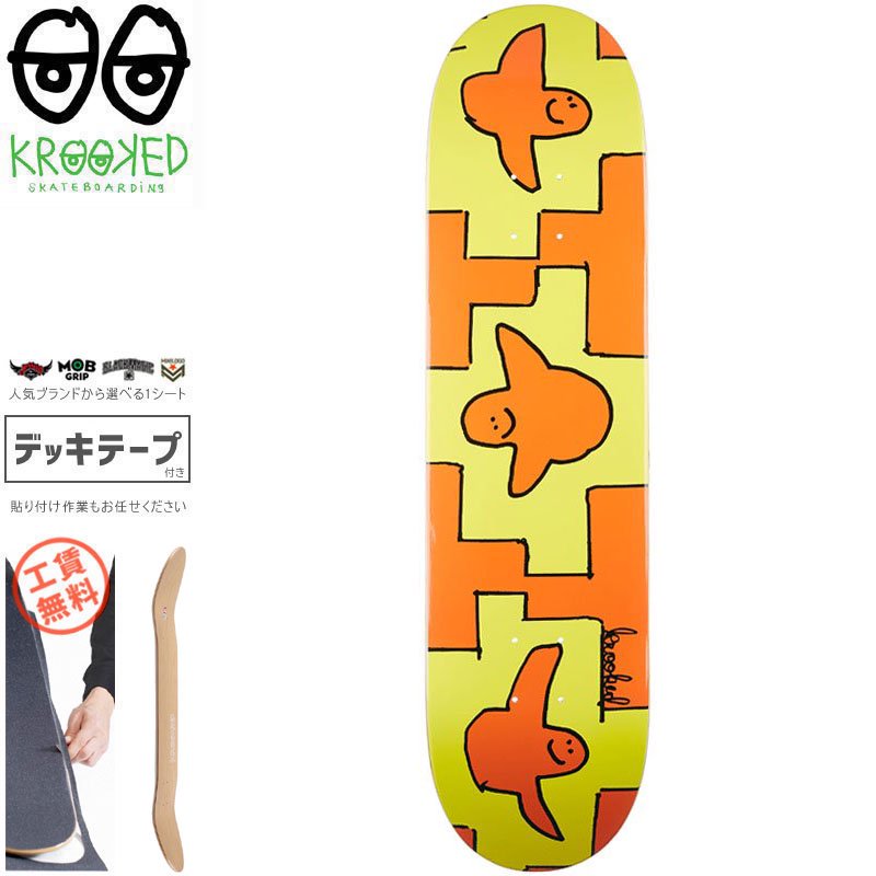 krookedスケボーデッキ - スケートボード