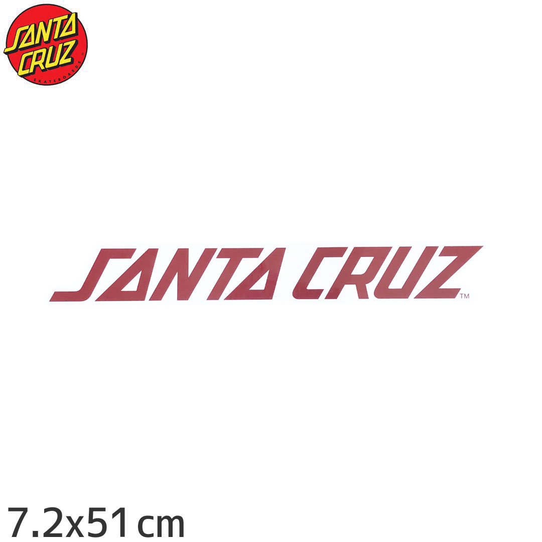 サンタクルーズ SANTACRUZ ステッカー RED STRIP 7.2cm x 51cm NO69