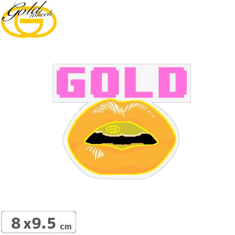 ゴールド Gold Sticker スケートボード ステッカー Fronts 8cm X 9 5cm No 33