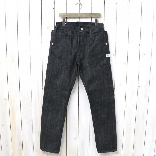 『FALL LEAF R SPRAY PANTS(14oz DENIM)』(BLACK)