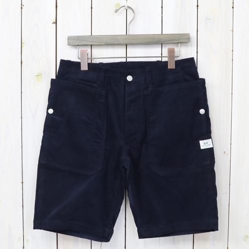 『FALL LEAF SPRAYER PANTS 1/2(SUMMER CORDUROY)』(NAVY)
