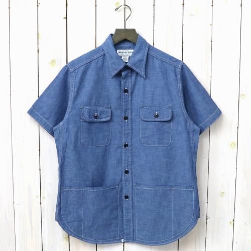『C&P.O. APRON SHIRT 1/2(5oz CHAMBRAY)』(BLUE)