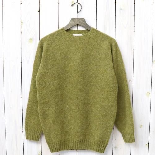 『SEAM FREE HEAVY BRUSH CREW NECK SADDLE SHOULDER P/O』(ASPARAGUS)