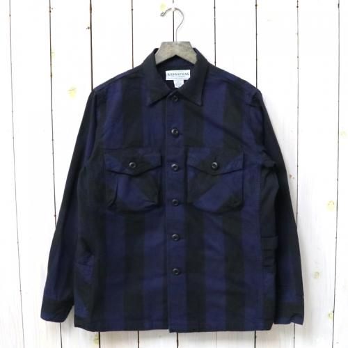 『GARDENER HALF(TWILL)』(BLUE×BLACK)