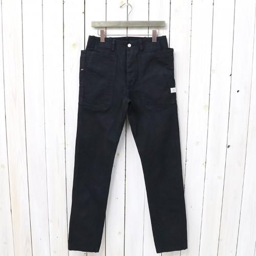 『FALL LEAF SPRAYER PANTS(HERRINGBONE)』(BLACK)