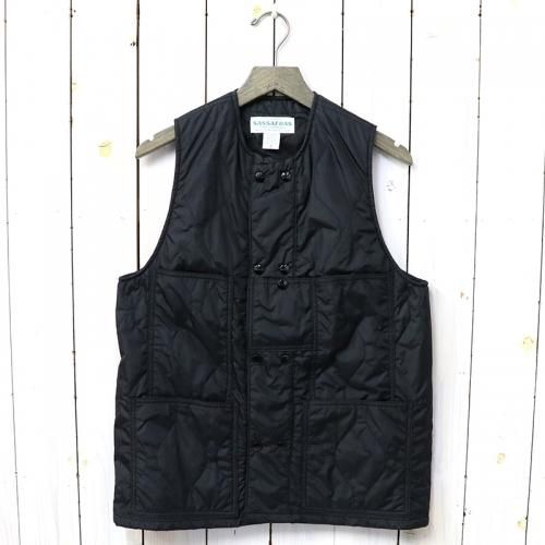 『LEAF BLOWER VEST(NYLON QUILTING)』(BLACK)