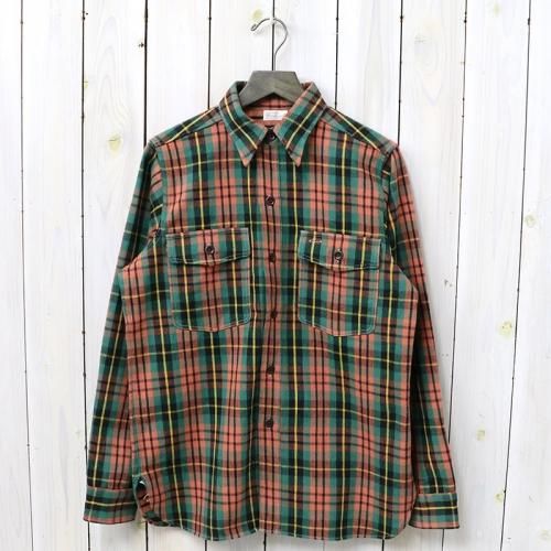 『Lot 3022 FLANNEL SHIRTS WITH CHINSTRAP』(GREEN)