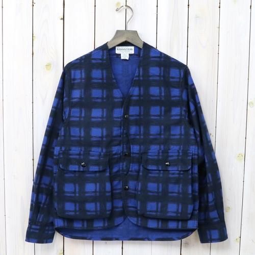 『GARDENIA HUNTER JACKET(PRINT FLANNEL)』(BLUE)