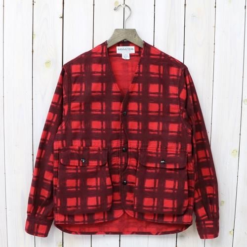 『GARDENIA HUNTER JACKET(PRINT FLANNEL)』(RED)
