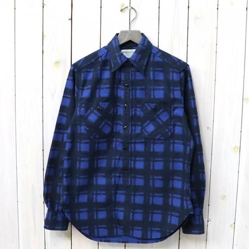 『SPRAYER SHIRT(PRINT FLANNEL)』(BLUE)