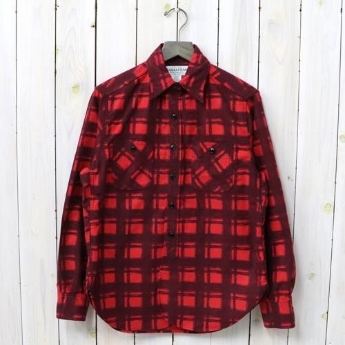 『SPRAYER SHIRT(PRINT FLANNEL)』(RED)