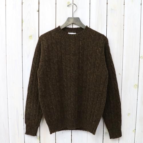 『CABLE CREW-NECK PULLOVER』(BIRCH)
