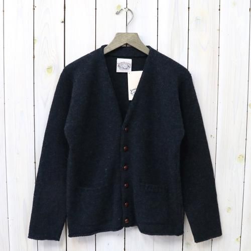 『PLAIN TIGHT KNIT V-NECK CARDIGAN』(COSMOS)