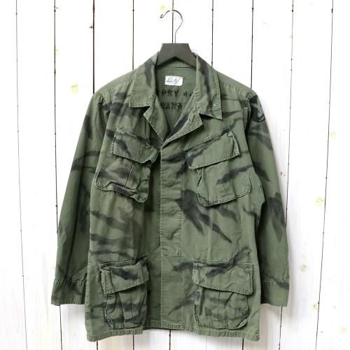 『GYPSY TIGER STRIPE HAND STENCIL JANGLE FATIGUE JACKET』(OLIVE-B)