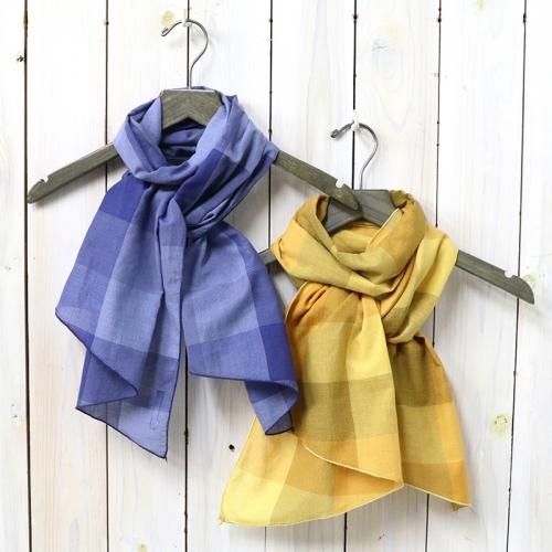 『Long Scarf-Block Check CL Lawn』