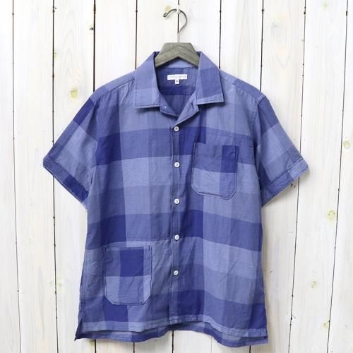 『Camp Shirt-Block Check CL Lawn』(Blue)