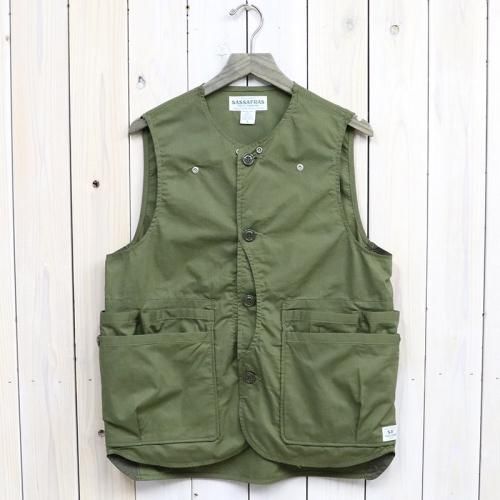 『WHOLE HOLE VEST(POPLIN/NYLON TAFFETA)』(OLIVE)