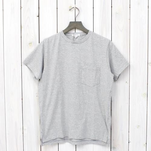 『Crossover Neck Pocket Tee』(Grey)