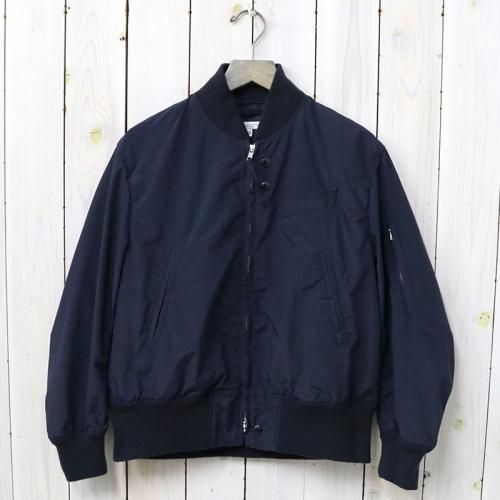 『Aviator Jacket-Acrylic Coated Nylon Taffeta』(Navy)