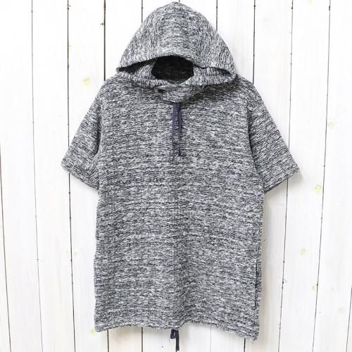 『Short Sleeve Hoody-Heather Sweater Knit』(Navy)